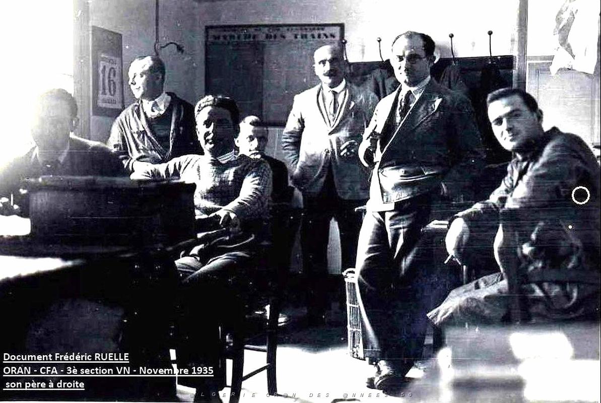 Oran- SDV- 6508- le Plateau 3e section CFA,mon Pere a droite, 1935 .jpg